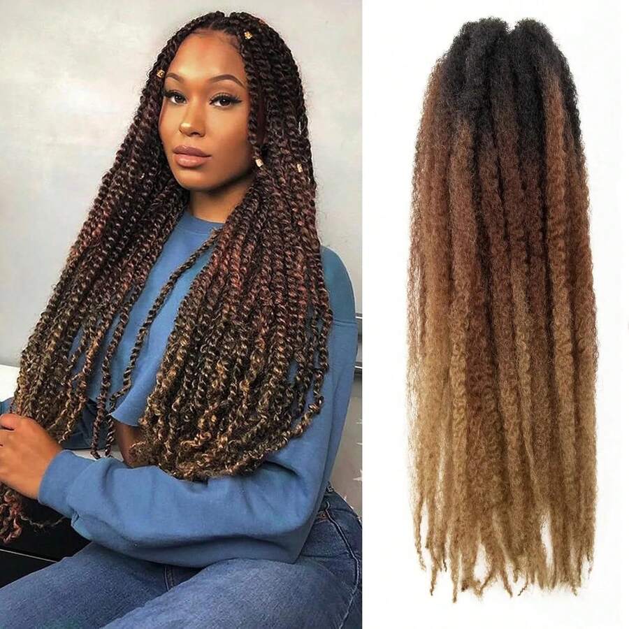 Blended Hair Extensions - SNATURAL/L.RED/GREEN/27 - View 1