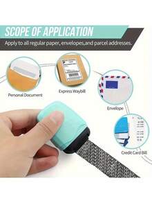 1pc Privacy Protection Multi-Function Leak-Proof Rolling Seal Tape, Suitable For Documents, Bills, Financial Information, One Roll For Secure Sealing - Multicolor - View 5