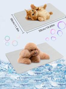 1pc Summer Pet Hamster Cooling Aluminum Pad, Small Pet Hamster, Rabbit, Kitten Cooling Mat, Effective Cooling, Summer Rabbit Lying Mat, Sleeping Pad Small Animal Hamster Cooling Supplies - View 6