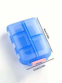 1pc Travel Pill Box, Portable Storage Container With Sealed Compartment Design, PP Plastic Material, Suitable For Car, International Travel And Various Occasions, Convenient For Organizing Medications - View 7
