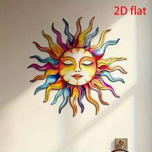 1 Stück bunte Acryl Wanddekoration, dekoratives Schild im Boho-Stil für den Garten, 2D flache Outdoor-Wanddekoration, geeignet für Zuhause, Innenbereich, Schlafzimmer, Außenbereich, Wohnzimmer, Garten, Bürodekoration, ganzjähriges Themen-Dekor, perfektes Einweihungsgeschenk - Mehrere Stile - Übersicht 4
