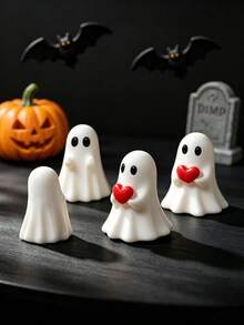 15/10/5/1 pieza Adorable Fantasma Decoraciones de Halloween Adornos de Moda Creativa Mejoran la Atmósfera Festiva Decoración Multiusos para Interiores del Hogar Habitación Boda Fiesta de Cumpleaños Fiesta de San Valentín Recuerdos de Fiesta - Multicolor - Ver 8