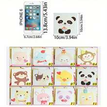 24pcs, 1 Set Of 24, Creative Cartoon Greeting Cards, Cute 3D Cards, Birthday Cards, Gift Cards, Party Supplies Cards, Cute Mini Cards, Greeting Cards, Cards For Cute People - Sets - View 2