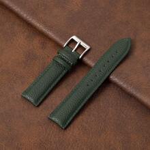 Lychee Grain PU Leather Replacement Wristwatch Band 18mm 20mm 22mm Soft Business Watch Strap Women Men Watchband - Mouldless - View 14