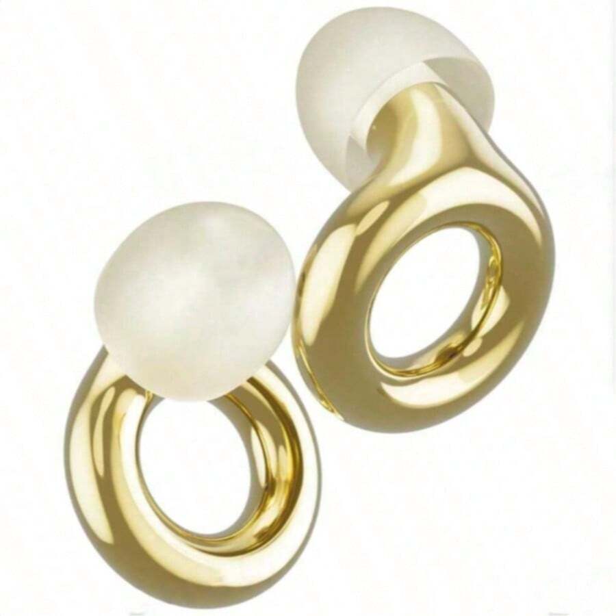 Electroplated Reusable Washable Silicone Noise-Canceling Earplugs, Soft Comfortable Sleep Earplugs, With 3 Sizes Of Replaceable Ear Tips, High Fidelity Hearing Protection, Suitable For Concerts, Music Festivals, Work, Study, Travel And Noise-Sensitive People, Soundpro - Multicolor - View 1