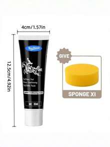 2pcs Instant Leather Revitalizer Cream | Deep Nourishing Moisturizing Lubrication | Saddle Safety Formula | Repairs Cracked Stiff Leather | Suitable For Tack/Boots/Handbags/Belts | With Sponge Easy Application - Saddle Moisturizing Repair Cream - View 7