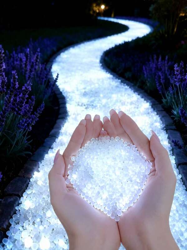 1000pcs Glow-In-The-Dark Stones, Colorful Luminous Decorative Pebbles, Multiple Colors Available. These Outdoor Fluorescent Stones Are Suitable For Landscape Design, Can Be Used As Outdoor DIY Decorative Stones For Patios, Backyards, Balconies, Lawns, Walkways, Fish Tanks, Flower Pots, And Also For Party And Holiday Decorations. The Product Is Waterproof And Durable, Making It Ideal For Home And Outdoor Landscape, Holiday Decoration Luminous Stones.