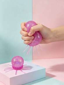 1 Stück realistisches Quallen-Squishy-Spielzeug, leise Angstlinderung, tragbare sensorische Vibrations-Stressentlastung, beruhigt und verbessert die tägliche Stimmung, ideales Urlaubsgeschenk - Squishies, Squishys, Squishy-Spielzeug, Käse-Squish, Dumpling-Squish - Verschiedenfarbig - Übersicht 2