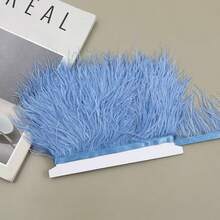 1m (39.37in) Artificial Feather Trim, Suitable For DIY Crafts, Dresses, Handbags, Home Cushions, Stage Costumes, Party, Wedding, Graduation Season Decoration And Handmade DIY Projects - Fabric Ribbon Edge Decoration - 1 Meter - View 5