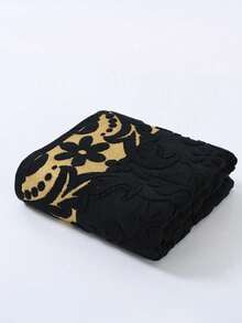 2pcs/1pc Fashion Plum Blossom Jacquard Gold Thread Embroidered Personalized Towel Soft Absorbent Lint-Free Bath Face Towel For Couples Home Bathroom Decor Outdoor Pool Towel Daily Hotel Gift Adult Premium Household Absorbent Quick-Dry Hair Washing Face Towel 1pc Or 70*140 Wrap Towel Bath Towel 1pc - Black - View 6