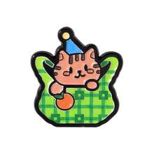Kreative Cartoon süße Katzenförmige Brosche, modische Taschenkatze Partyhut Abzeichen, Rucksack und Jacken Dekoration, Schüler Mädchen tägliche Schultasche Leinwandtasche Dekoration Pin, Campus Outfit, lässiger Ausflug vielseitiges verspieltes Accessoire, heilendes Geschenk für Klassenkameraden und beste Freunde, geeignet für Schüler tägliches Outfit und Rucksack Dekoration - Verschiedenfarbig - Übersicht 9