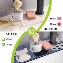 1 buah Alas Anti Selip Keran Berbagai Ukuran Motif 5 Kucing, Alas Keran Dapur, Terbuat dari Bahan Karet Diatomaceous Earth Anti Selip, Alas Pelindung Meja Keran, Alas Dapur Anti Selip, Alami dan Higienis, Penting untuk Dapur Rumah, Juga Cocok Sebagai Bagian dari Dekorasi Dapur Rumah, Cocok untuk Dekorasi Musim Gugur/Musim Dingin dan Liburan - MultiWarna - View 4