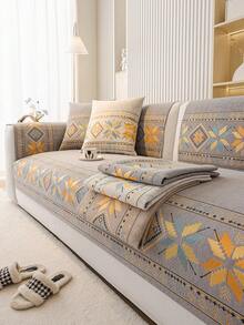 1 buah Sarung Sofa Jacquard Boho, Anti Hewan Peliharaan, Anti Gores, Ramah Kulit, Dapat Dicuci - MultiWarna - View 8