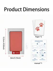 Pet Paw Print Set, Includes 1 Ink Pad And 2 Print Cards, Halloween, Thanksgiving And Christmas Gift, Record Pet Growth, Cherish Lifelong Memories - Multicolor - View 8