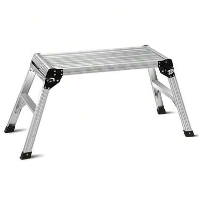 Heavy Duty Portable Bench Aluminum Folding Step Ladder-XY751638
