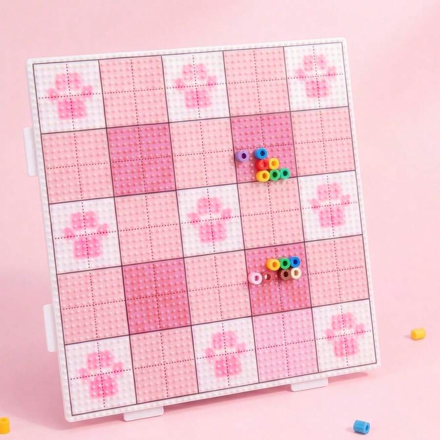 4入組可愛貓爪熔珠板,2.6mm透明大正方形熨燙珠板DIY模板熔珠飾品製作工具配件。DIY手工珠子。(僅含珠板,不含熔珠及其他配件) - 貓爪 - 查看 1