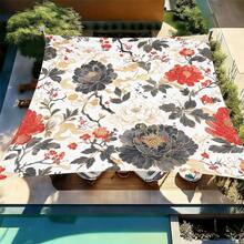 1pc Mandala Geometric Print Square Sun Shade Sail, Suitable For Yard, Pool, Villa Courtyard, Outdoor Leisure Area, Outdoor Sun Shade Sail, Beach Umbrella, Outdoor Sun Shade Cloth, Beach Canopy, Beach Tent, Patio Sun Shade, Outdoor Gazebo, Gazebo - Bohemia C - View 11