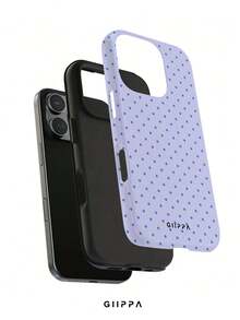 GIIPPA 柔軟可愛白色波點手機殼，Y2K風格，適用於 iPhone 17/16/15/14/13/12/11 Pro Max - 淡紫色 - 查看 2