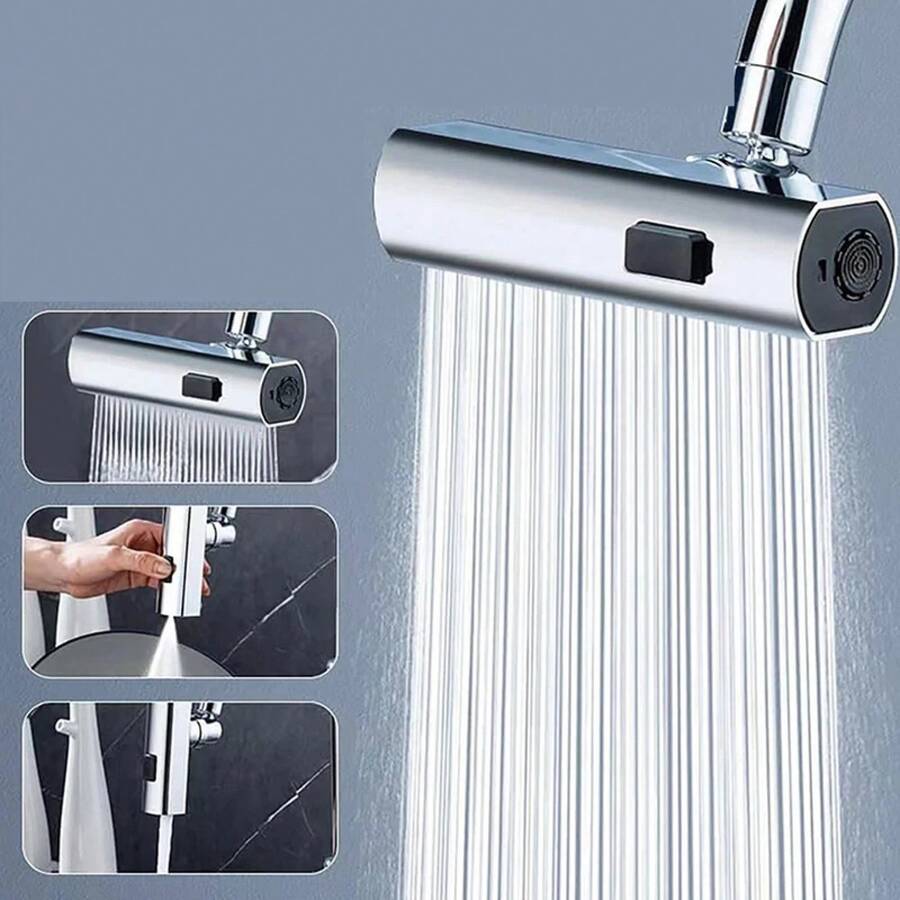 Universal Three-Mode Rotating Kitchen Faucet With Splash-Proof Waterfall Spout And Multifunctional Sink Faucet. - 1 - View 1