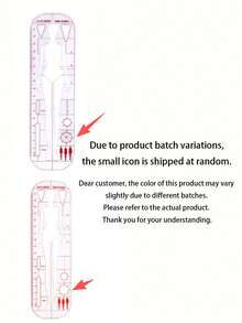 1/3pcs Fashion Design Rulers, Making And Sewing, Perfect For Female Mannequin Patterns, And An Ideal Choice For Professional Tailors And Embroidery Enthusiasts - Multicolor - View 8
