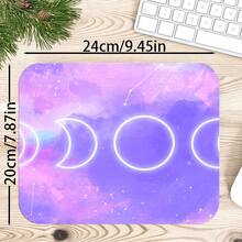 Watercolor Moon Phase Large Vanity Mat, Soft Starry Sky Cloud Print Non-Slip Rubber Extended Mouse Pad, Waterproof Long Keyboard Pad, Suitable For Makeup Table Office Desk Decor - View 22