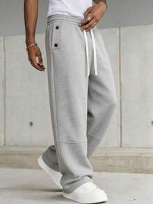 Whitmere Men's Autumn Casual Fashion Outdoor Sports Long Pants Minimalist Daily Sweatpants - Grey - View 5