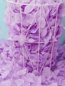 Rose Petals, For Wedding, Romantic Proposal Decoration, Flower Girl Table Decoration, Baby Party, Rose, Decorative Rose, Decorative Style, Party And Holiday Decoration, Valentine's Day Decoration, Valentine's Day And Mother's Day Decoration Gifts - Light Purple - View 5