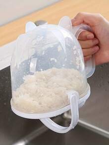 1pc Quick Automatic Rice Washer, Grain Cleaning Filter, Rice Sieve Filter Basket, Kitchen Gadget, Cooking, Washing Rice, Cleaning Rice, Rice Washer, Slouchy Drainer Rice Washer, Creative Kitchen Tool - One Size - View 5