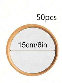 50/100片圓形烘焙紙（6英吋/8英吋/10英吋），不沾烘焙墊，氣炸鍋內襯紙，蛋糕模具脫模紙，吸水紙，雙面矽膠塗層預切烘焙紙 - 白色 - 查看 13