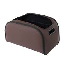 Caja de almacenamiento para automóvil inspirada en la textura de cuero lujoso, cubo de almacenamiento espacioso con apertura en el asiento del pasajero delantero, caja de almacenamiento de lujo de alta capacidad para el interior del automóvil, elemento esencial y multifuncional para el almacenamiento en el automóvil - Multicolor - Ver 8