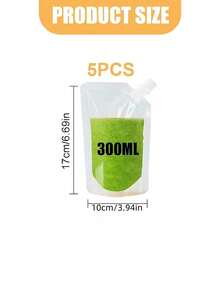 Reusable Beverage Bag, Plastic Material, Leak-Proof, Suitable For Juice, Drinks, Camping And Outdoor Activities - Multicolor - View 10