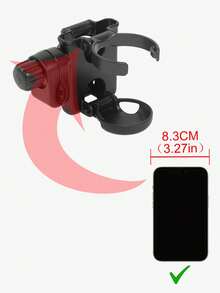 Soporte plegable multifuncional 3 en 1 para taza, botella y teléfono, compatible con carritos Bugaboo, Nuna, Doona, sillas de ruedas, bicicletas, andadores, scooters - Negro - Ver 9