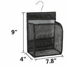 1PC/2PCS Tas Penyimpanan Gantung Jaring Bernapas dengan Pengait - Keranjang Penyimpanan Lipat, Cocok untuk Kamar Mandi, Asrama, Gym, Aksesoris Perjalanan, Tas Penyimpanan Gantung Hemat Ruang, Cocok untuk Kamar Mandi, Kamar Tidur, Kamar Mandi RV, Dapur, Penyimpanan Rumah dan Ruang Ganti, Tas Jaring Ringan dan Tahan Lama, Nyaman untuk Menyimpan Kosmetik, Handuk, Barang-barang Kecil, Cocok untuk Natal, Paskah. - beraneka warna - View 2