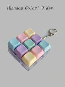 1 Set Mainan Tombol Pereda Stres Berbentuk Kubus Keyboard, Gantungan Kunci Keyboard Kreatif untuk Dekorasi Tas, Gantungan Kunci Mobil, Hiasan Tas, Aksesori Gantungan Kunci, Bentuk Keyboard, Gantungan Kunci Ujung Jari Dewasa, Gantungan Kunci Sensor Tekanan, Gantungan Kunci Penenang, Gantungan Kunci Relaksasi Fokus, Hadiah Ulang Tahun, Suvenir Pesta, Hadiah Liburan. Tali Gantungan Gaya Gothic Y2K dengan Tempat Kartu Identitas, Aksesori Mobil, Dekorasi Tas (Harap Dicatat Keyboard Tidak Menyala) - MultiWarna - View 12