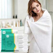 3pcs/6pcs Portable Disposable Bath Towels - Individually Wrapped, Thickened, Large Size, No Washing Required, Soft And Skin-Friendly, Highly Absorbent, Hygienic And Clean, Suitable For Travel, Gym, Beach, Swimming Pool And Home Bathroom Use. - Multicolor - View 6
