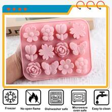 2pcs Flower And Butterfly Silicone Candy Molds, Multi-Shape Molds Suitable For Chocolate, Gummy, Fondant And Cake Decoration - Multicolor - View 4