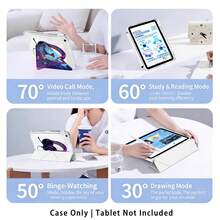 Casing Pelindung Tablet dengan Motif Kucing, Headphone, dan Pola Lainnya, Dilengkapi Stand, Kompatibel dengan Honor 8/9/10/X8/X8A/X9/X8Pro/X9Pro, MatePad SE 11 Inch/MatePad 11 Inch/11.5 Inch, MatePad Pro, Apple Generasi ke-10/11 2025 (A16), Galaxy Tab A7/A9, dan Model Populer Lainnya - Gaya 55 - View 10