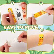 10/100pcs Animal Shaped PE Bandages, Suitable For Minor Abrasions And Cuts, Includes 10 Random Pattern Styles, Suitable For First Aid Kit - View 9