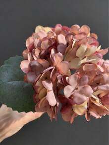 6/3/1件裝人造繡球花花束，仿真植物室內裝飾，秋季裝飾，中心裝飾品，生日派對，婚禮花藝布置，家居裝飾，餐廳，臥室，窗台，花瓶，情人節禮物，新年，戶外花園，背後 - 中紫紅色 - 查看 3