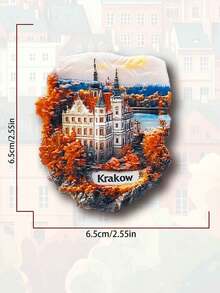 1pc Poland Turkey Georgia Kazakhstan 3D Stereoscopic Travel Souvenir Home Decor Magnetic Fridge Magnet - 1PC - View 9