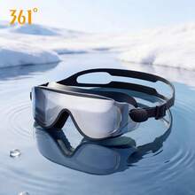 1pc 361° Large Frame Electroplated Anti-Glare Swimming Goggles, High Definition Anti-Fog Leak-Proof Lens, Soft Silicone Seal Design, Wide Field Of Vision, Leak-Proof Swimming Goggles, Suitable For Adults Men And Women, Ideal For Swimming Training, Leisure And Holiday Gifts - Multicolor - View 7