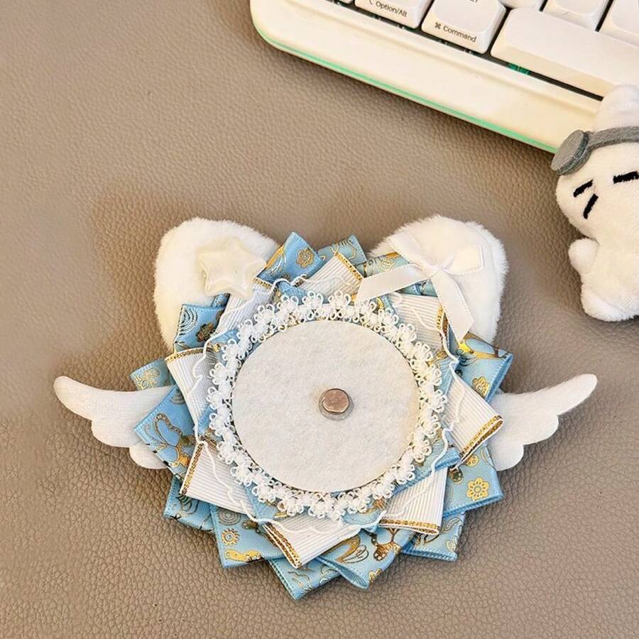 Anime Badge - Angel Cat Ear Sneakers [Sky Blue] - View 1