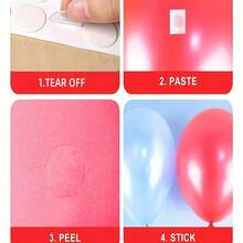 1000/500/400/300/200/100pcs Balloon Glue Dots, Suitable For DIY Decoration, Balloon Accessories, Cute Decor, Holiday Celebration, Family Gathering, Wedding Arrangement, Home Office Party, Birthday Gift, Arts & Crafts, St. Patrick's Day, Easter, Back To School, Valentine's Day And More (20 Glue Dots Per Sticker) - Multicolor - View 9