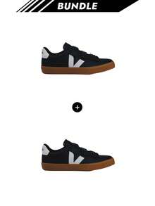 Veja [Bundle] Ashwood Recife X 2 Women's Casual Sneakers, Gift For Girlfriend - Black White x 2 - View 1