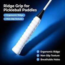 10pcs Sweat-Absorbing PU Grip Tape Set, Suitable For Pickleball, Tennis And Badminton Rackets - Absorbent And Perforated, Provides Maximum Comfort And Control, Improves Feel, Reduces Racket Wear, Suitable For Indoor And Outdoor Sports Training, No Spine - Multicolor - View 8
