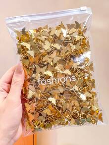 10/Set Metal Butterfly Clip Combination, Gold Gradient Side Clips, Mini Design, Sweet & Cute Hairstyle - Suitable For Girls And Teenagers, Perfect For Daily Wear, Dates, School, Parties And More - Multicolor - View 1