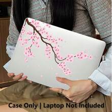 1件裝粉色梅花UV印花筆電保護殼，透明硬殼保護套，適用MacBook Air與Pro，耐用塑膠硬殼 - 查看 2