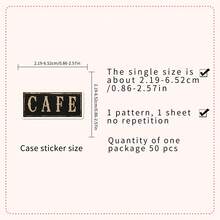 50Pcs Vintage Lable Seickers Graffiti Vintage Aesthetic Stickers USA Decorative Stickers Vintage Stuff For Water Bottle, Guitar, Luggage, Phone, Case, Laptop, Skateboard, Gift - A - View 6