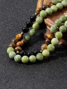 YAUKIA Women'S Southern Jade Wealth Necklace , Relieves Stress , Enhances Communication , Calming Accessory , Tranquil Jewelry , Yoga Meditation Jewelry - Multicolor - View 7