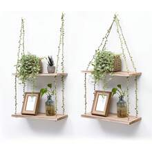 Hemp Rope, Leaves, and Wooden Boards